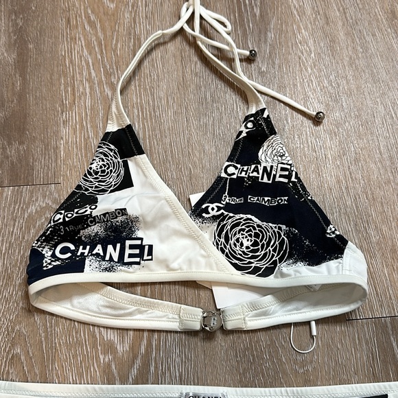 Chanel 20p Two Piece swimsuit Top 36 Bottom 40 - Picture 4 of 8